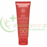 APIVITA - Bee Sun Safe Ενυδατική Κρέμα-Gel Προσώπου με Χρώμα SPF50 με Θαλάσσια Φύκη & Πρόπολη 50mL Αντιηλιακά Προσώπου